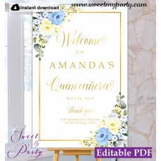 Quinceanera welcome sign,Quinceañera bienvenidos sign,(132a) Quinceanera welcome sign,Quinceañera bienvenidos sign,(132a)